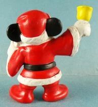 Mickey et ses amis - Figurine Pvc Bully 1985 - Mickey P&egrave;re No&euml;l