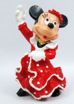 Mickey et ses amis - Figurine PVC Bully 1985 - Minnie danseuse flamenco