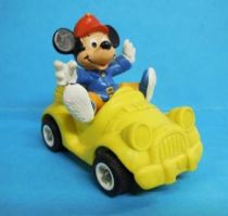 Mickey et ses amis - Figurine PVC Bully 1986 - Mickey en voiture