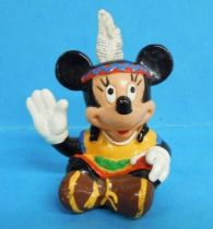 Mickey et ses amis - Figurine PVC Bully 1991 - Minni indienne