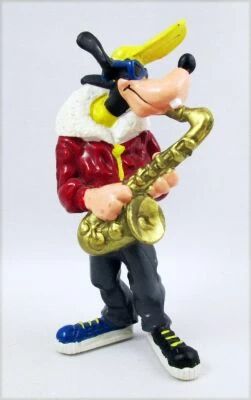 Mickey et ses amis - Figurine PVC Bullyland 1988 - Dingo avec Saxophone