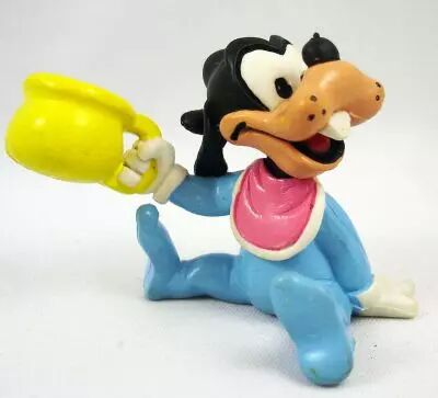 Mickey et ses amis - Figurine PVC Comics Spain - B�b� Dingo avec pot