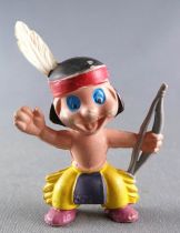 Mickey et ses amis - Figurine PVC Heimo - Hiawatha le Petit Indien Pantalon Jaune Arc Gris
