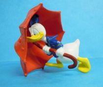 Mickey et ses amis - Figurine PVC Kid\'M 1995 - Donald et son parapluie