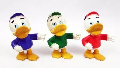 Mickey et ses amis - Figurine PVC M+B Maia Borges 1982 - Riri, Fifi, Loulou