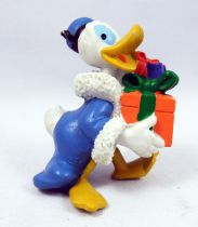 Mickey et ses amis - Figurine PVC M+B Maia Borges 1983 - Donald à Noël