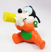 Mickey et ses amis - Figurine PVC M+B Maia Borges 1985 - Disney Babies Bébé Dingo (grenouillère orange)