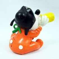 Mickey et ses amis - Figurine PVC M+B Maia Borges 1985 - Disney Babies Bébé Dingo (grenouillère orange)