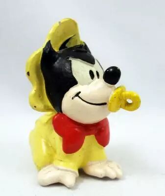 Mickey et ses amis - Figurine PVC M+B Maia Borges 1985 - Disney Babies B�b� Pat Hibulaire
