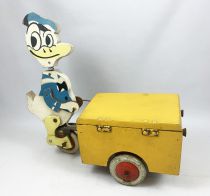 Mickey et ses amis - Jouet à traîner en bois - Donald Duck en Triporteur