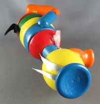 Mickey et ses amis - Jouet en bois 60\'s West Germany - Donald Duck