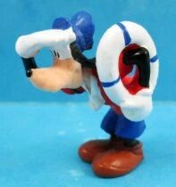Mickey et ses amis - Mini Figurine PVC Disney - Dingo avec bou&eacute;e de sauvetage