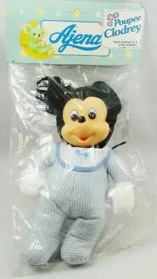Mickey et ses amis - Poup�e peluche 25cm B�b� Mickey - Ajena Clodrey 1979