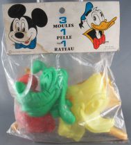 Mickey et ses amis - Sitap 54-6310 Jeu de Plage vintage - Moules Mickey Donald Pluto Pelle Râteau
