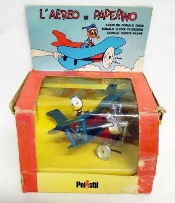 Mickey et ses amis - V�hicule Die-cast Polistil- Avion de Donald Duck