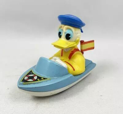 Mickey et ses amis - V�hicule en M�tal Inject� Guisval - Donald en Bateau (occasion)