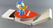 Mickey et ses amis - Véhicule Plastique Tricky Rider Kohner N° 298 - Donald en bateau Neuf Boite