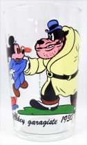 Mickey et ses Amis - Verre à moutarde Amora - 1930 Mickey Garagiste