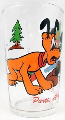 Mickey et ses Amis - Verre � moutarde Amora - 1939 Partie de chasse