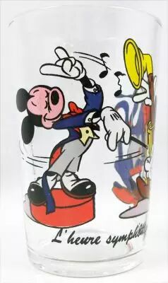 Mickey et ses Amis - Verre � moutarde Amora - 1942 L\'heure symphonique