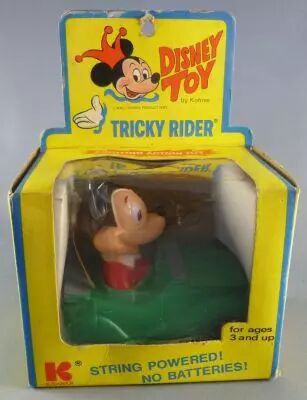 Mickey et ses amis - Voiture Plastique Tricky Rider Kohner N� 298 - Mickey Neuf Boite