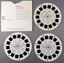 Mickey Mouse - Pochette de 3 Disques Gaf View-Master 3-D Mickey Mouse in Clock Cleaners R&eacute;f B 551