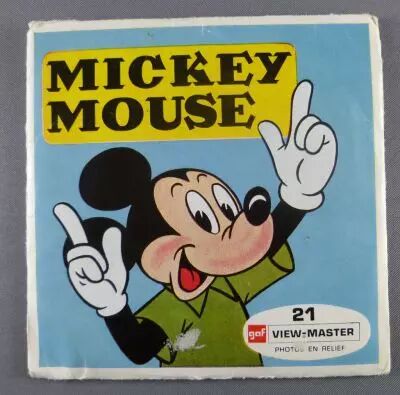 Mickey Mouse - Pochette de 3 View-Master 3-D (GAF