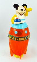 Mickey Mouse and his friends - Space Bubbles Rocket - Soap Bubble Bottle - Tootsietoy 1994