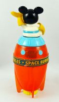 Mickey Mouse and his friends - Space Bubbles Rocket - Soap Bubble Bottle - Tootsietoy 1994