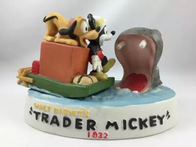 Mickey Trader  - Statuette Porcelaine Edition Limit�e (Made in Japan)