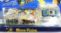 Micro Machines - Galoob - 1990 #6 Private Eyes (Porsche 959, \'55 Van Panel & Taurus)