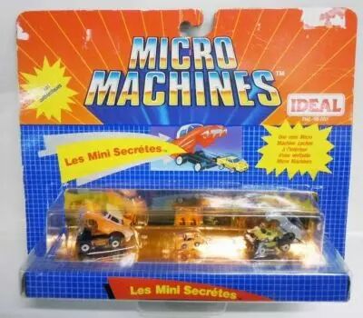 Micro Machines - Galoob - 1990 Set #8 Les Mini Secr�tes (\'57 Chevy & \'55 Corvette)