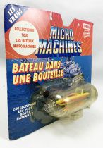 MicroMachines - Galoob Ideal - 1990 Bateau dans une Bouteille (Bateau de Compétition) Ref.96-710