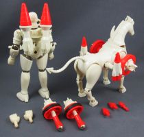 Micronauts - Force Commander & Oberon (loose) - Mego 1977