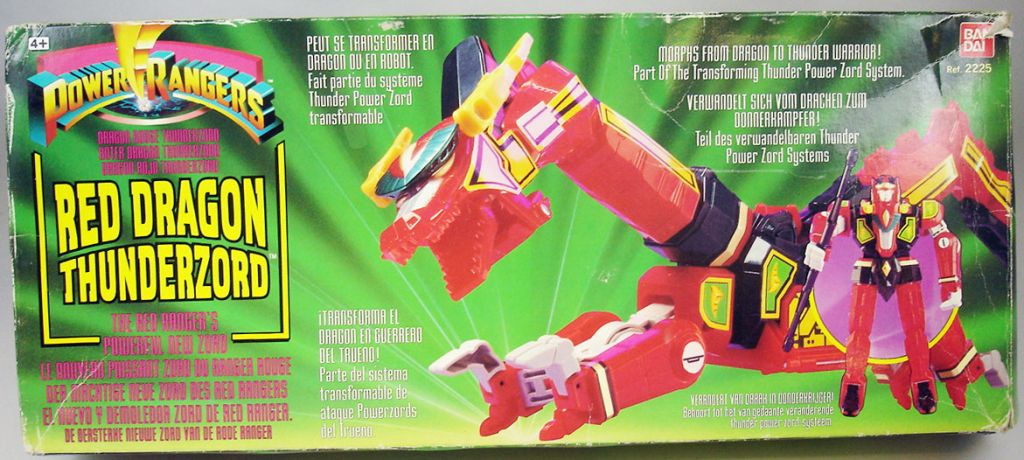 red ranger and dragon thunderzord