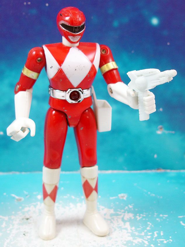 Mighty Morphin Power Ranger Red Ranger With Light Up Belt Loose Mighty Morphin Power Ranger Red Ranger With Light Up Belt Loose