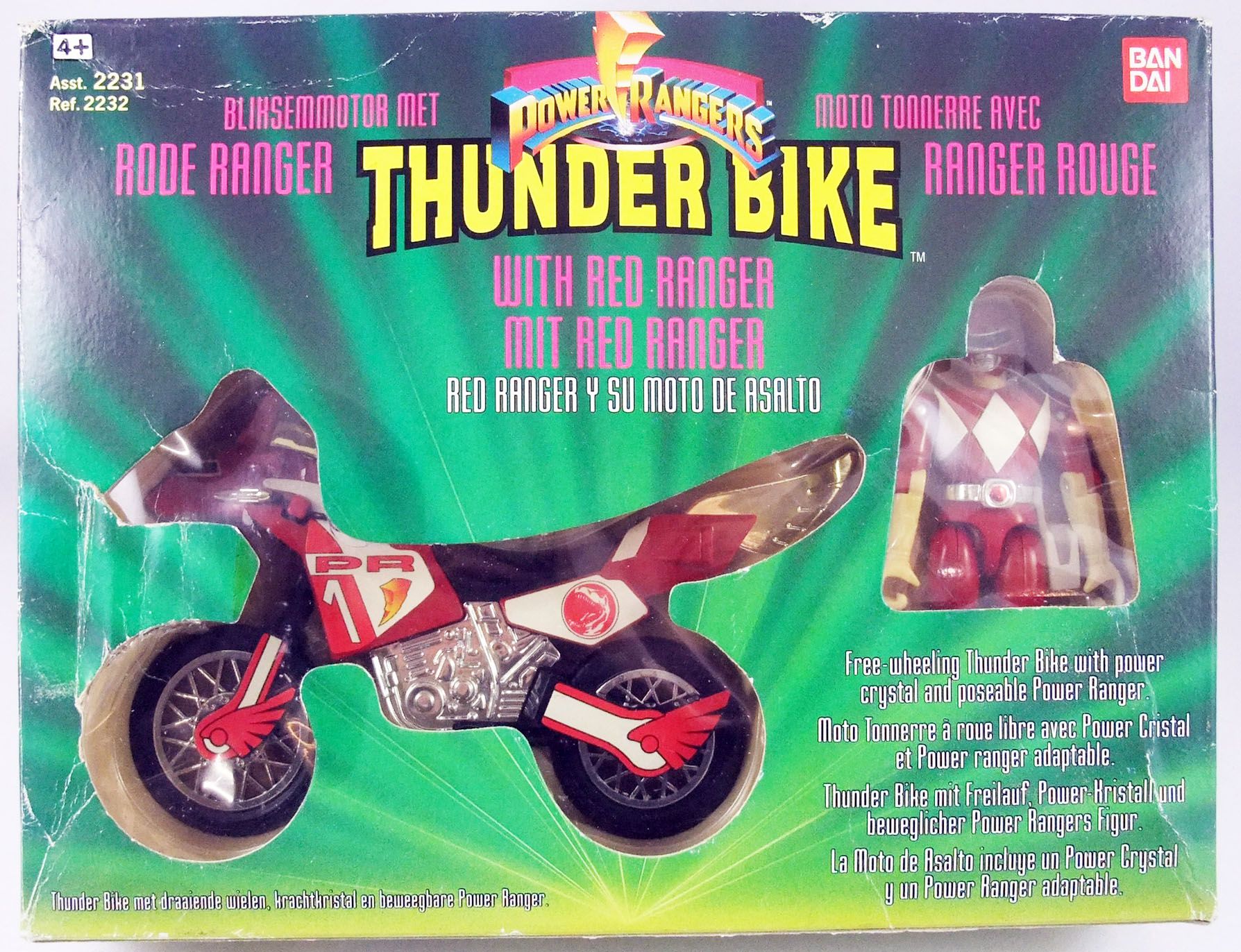 Conciliar Manifiesto orientación Mighty Morphin Power Ranger - Thunder Bike & Red Ranger (mint in box)