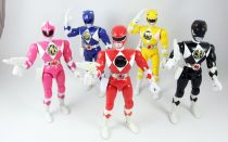 Mighty Morphin Power Rangers - Bandai - 8\  Action-Figures - Set of 5 Power Rangers (loose)