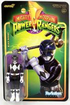 Mighty Morphin Power Rangers - Figurine ReAction Super7 - Ranger Noir