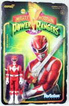 Mighty Morphin Power Rangers - Figurine ReAction Super7 - Ranger Rouge \ Battle Damaged\ 