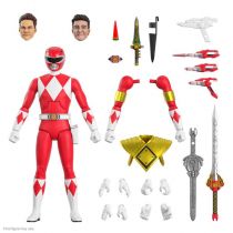 Mighty Morphin Power Rangers - Figurine Ultimates Super7 - Red Ranger