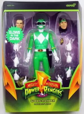 Mighty Morphin Power Rangers - Super7 Ultimates Figure - Green Ranger \ Radiant Glow\ 
