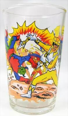 Mighty Morphin Power Rangers - Verre � moutarde Amora \ Yellow Ranger Trini\ 
