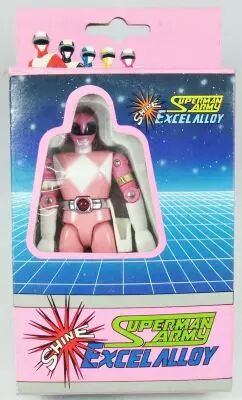 Mighty Morphin Power Rangers (bootleg) - Ranger Rose (avec ceinturon lumineux)
