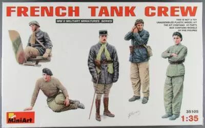 Mini Art 35105 - WW2 French Tank Crew 1/35 Neuf Boite Cellophan�e