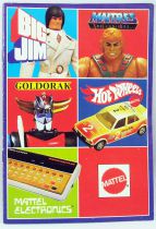 Mini catalog Mattel France 1982 : Big Jim, Masters of the Universe, Goldrake, Hot Wheels, Intellevision, Electronics...