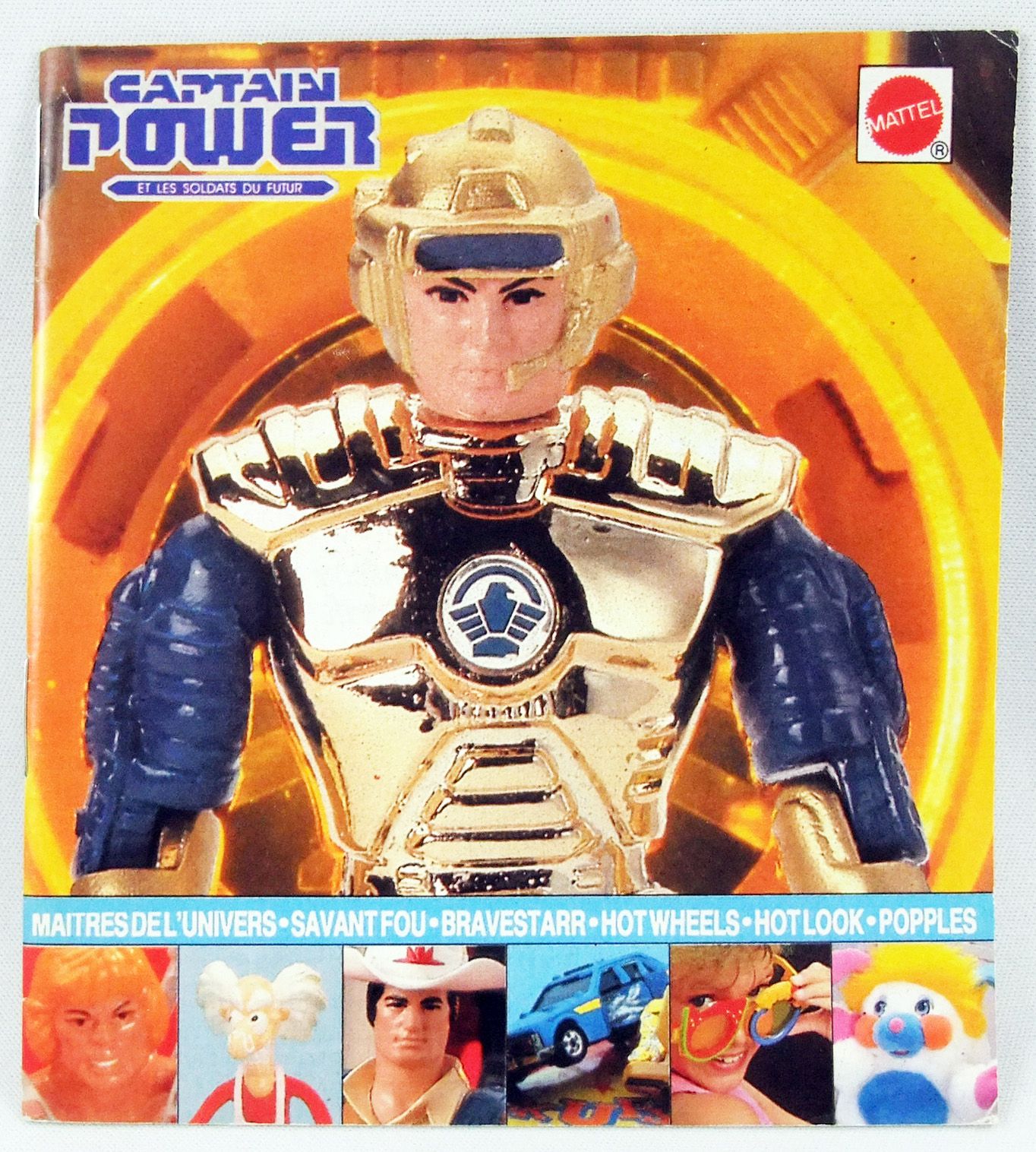 Mini catalog Mattel France 1986 : Captain Power, Masters of the Universe,  BraveStarr, Popples, Mad Scientist, Hot Wheels