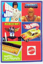 Mini Catalogue Mattel France 1982 : Big Jim, Goldorak, Maitres de l\'Univers, Hot Wheels, Intellevision, Electronics...