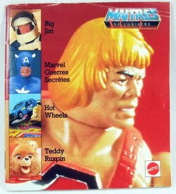 Mini Catalogue Mattel France 1986 : Big Jim, Maitres de l\'Univers, Marvel Guerres Secr�tes, Teddy Ruxpin, Hot Wheels...
