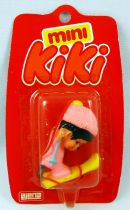 Mini Kiki - Ajena pvc figure - Monchhichi on skis (mint on card)